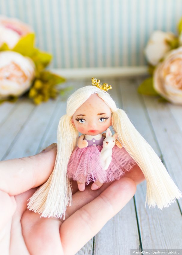 Мини куколка Гретта — Авторские миниатюрные куклы: лепка (фото 8)