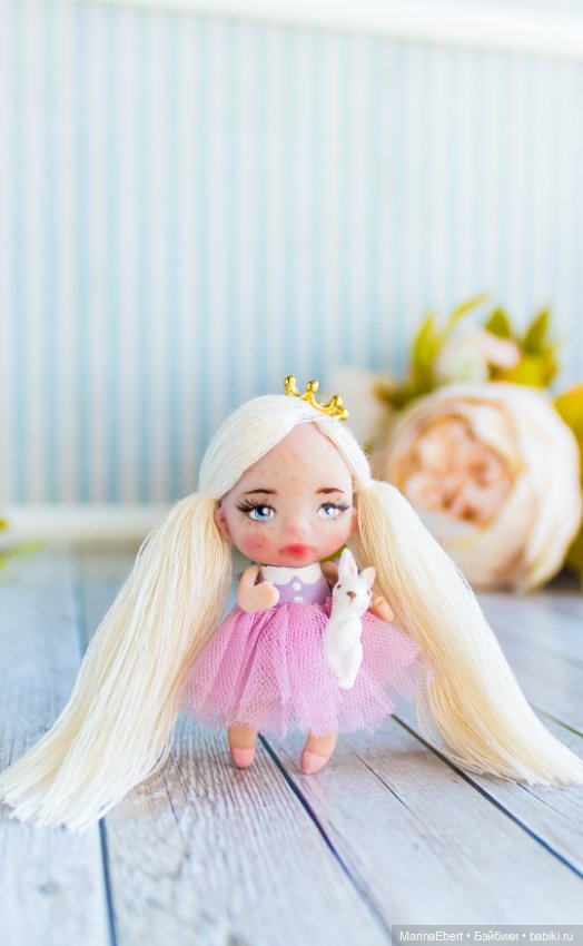 Мини куколка Гретта — Авторские миниатюрные куклы: лепка (фото 2)