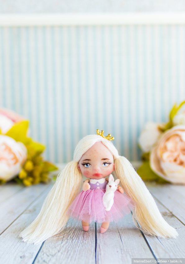 Мини куколка Гретта — Авторские миниатюрные куклы: лепка