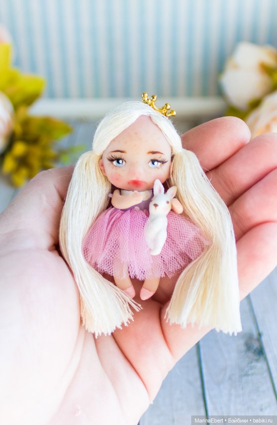 Мини куколка Гретта — Авторские миниатюрные куклы: лепка (фото 7)