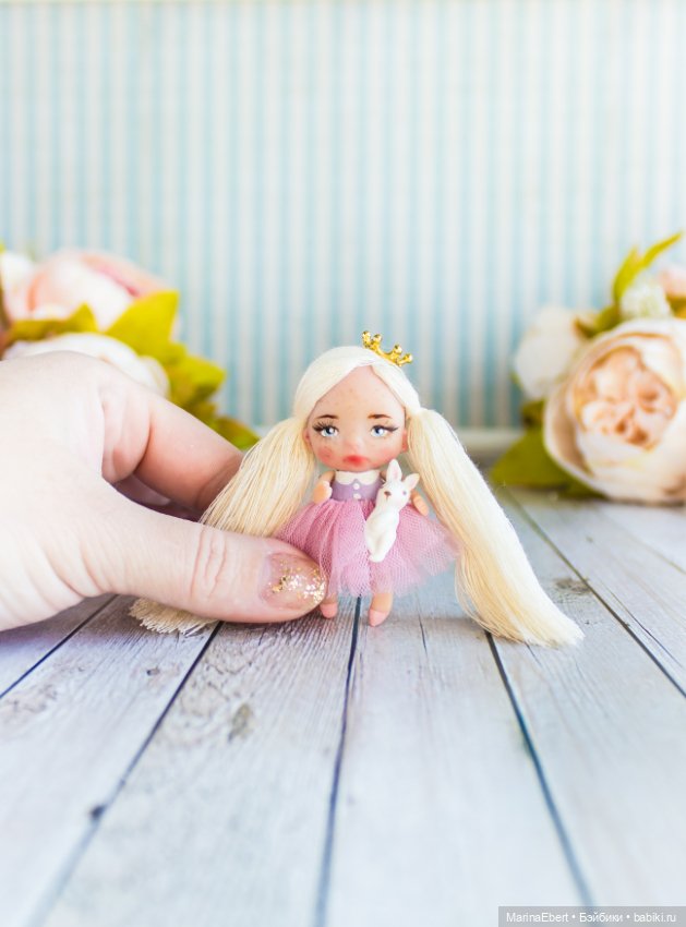 Мини куколка Гретта — Авторские миниатюрные куклы: лепка (фото 3)