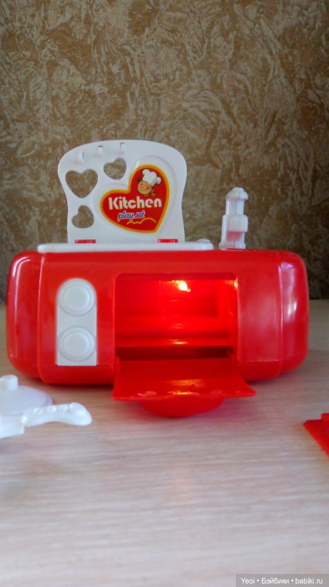 Плита и аксессуары мини для кукол от ABtoys. Помогаю маме