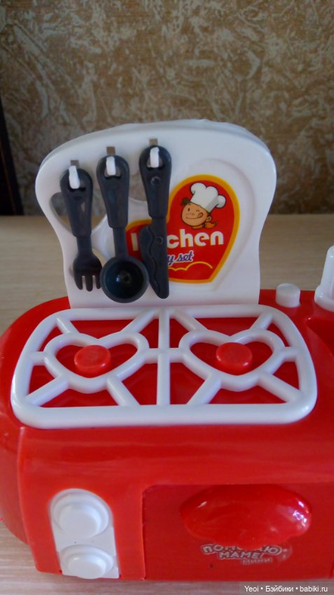 Плита и аксессуары мини для кукол от ABtoys. Помогаю маме (фото 6)