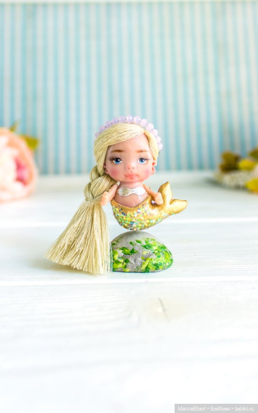 Миниатюрная русалочка — ООАК и репейнт игровых кукол: Bratz (фото 5)