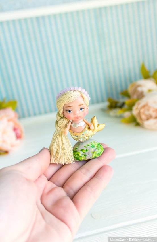 Миниатюрная русалочка — ООАК и репейнт игровых кукол: Bratz (фото 4)