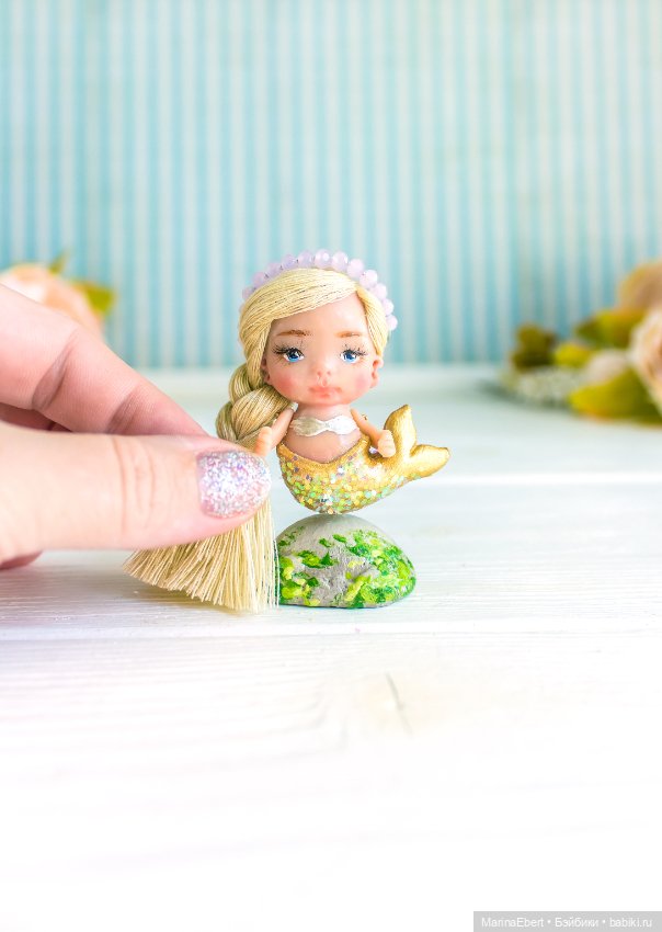 Миниатюрная русалочка — ООАК и репейнт игровых кукол: Bratz (фото 2)