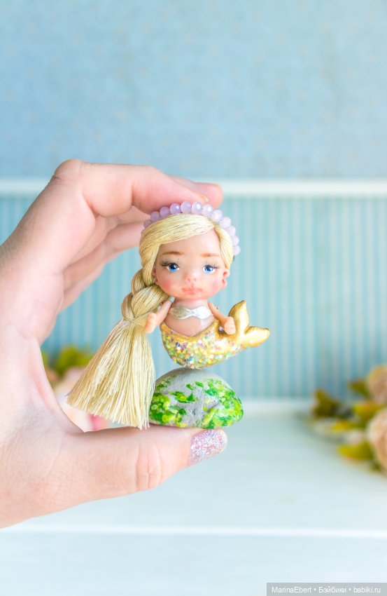 Миниатюрная русалочка — ООАК и репейнт игровых кукол: Bratz (фото 7)