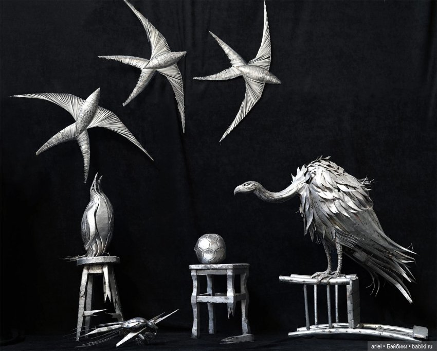 Сельчук Йылмаз (Selçuk Yılmaz) и его скульптуры животных из металла (фото 5)