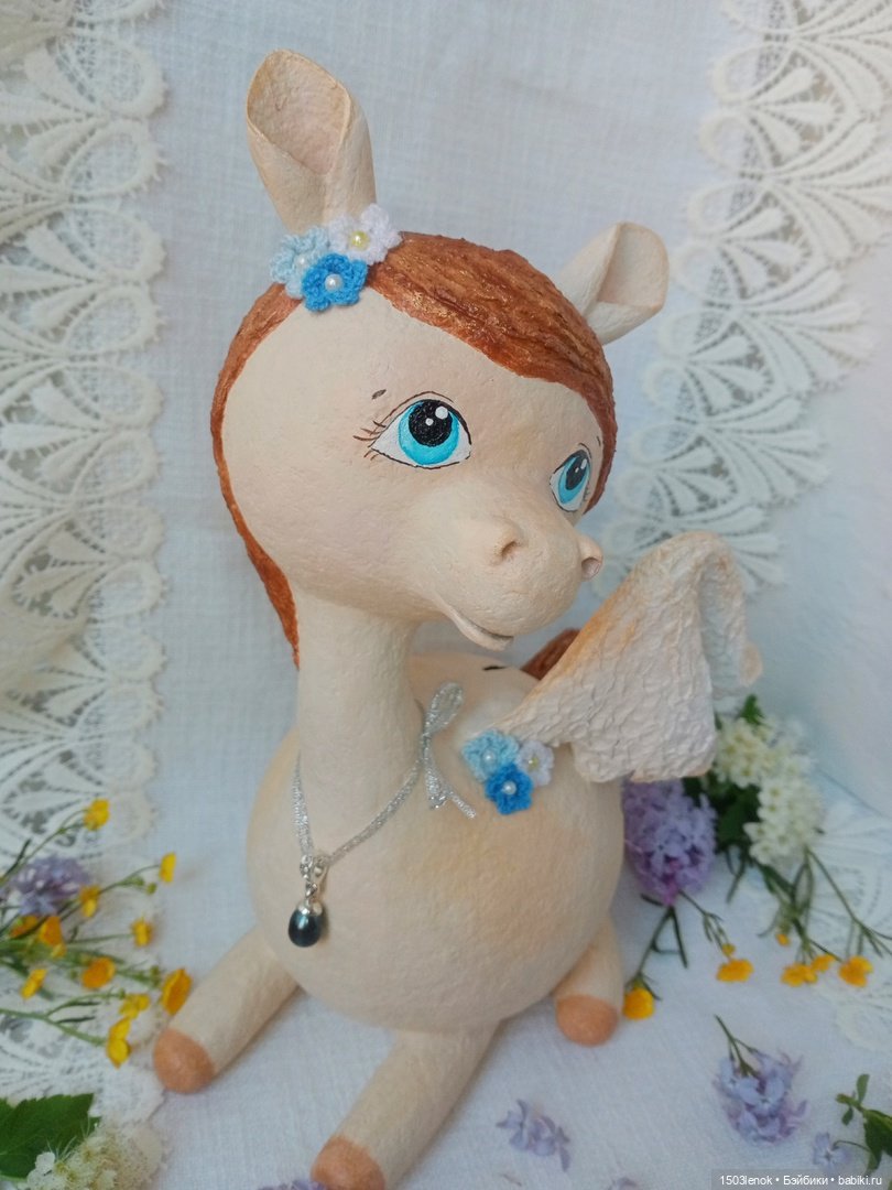 Пегас — Лепка авторских игрушек и папье (фото 6)