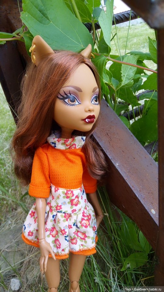 Монстер хай на прогулке, Клодин и Гулиопа, 42см