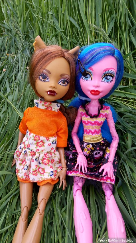 Монстер хай на прогулке, Клодин и Гулиопа, 42см (фото 10)