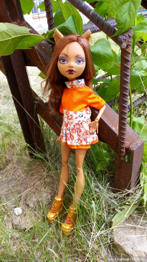 Монстер хай на прогулке, Клодин и Гулиопа, 42см