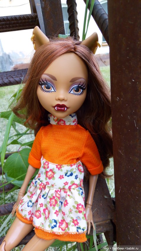 Монстер хай на прогулке, Клодин и Гулиопа, 42см