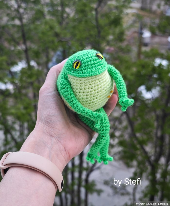 Лягух — Вязаные игрушки и амигуруми: крючком