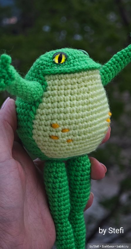 Лягух — Вязаные игрушки и амигуруми: крючком