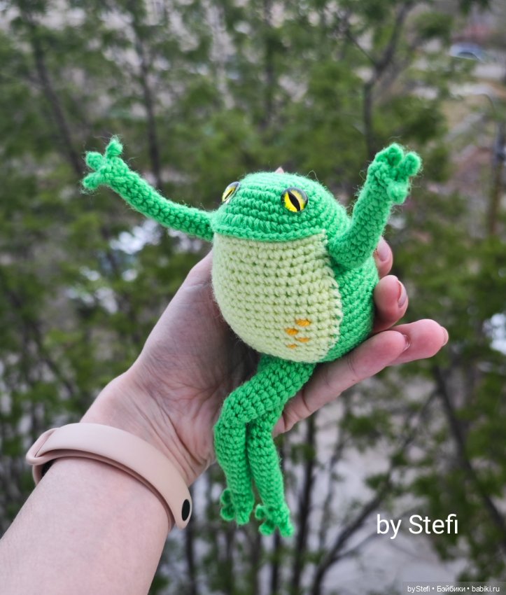 Лягух — Вязаные игрушки и амигуруми: крючком (фото 6)