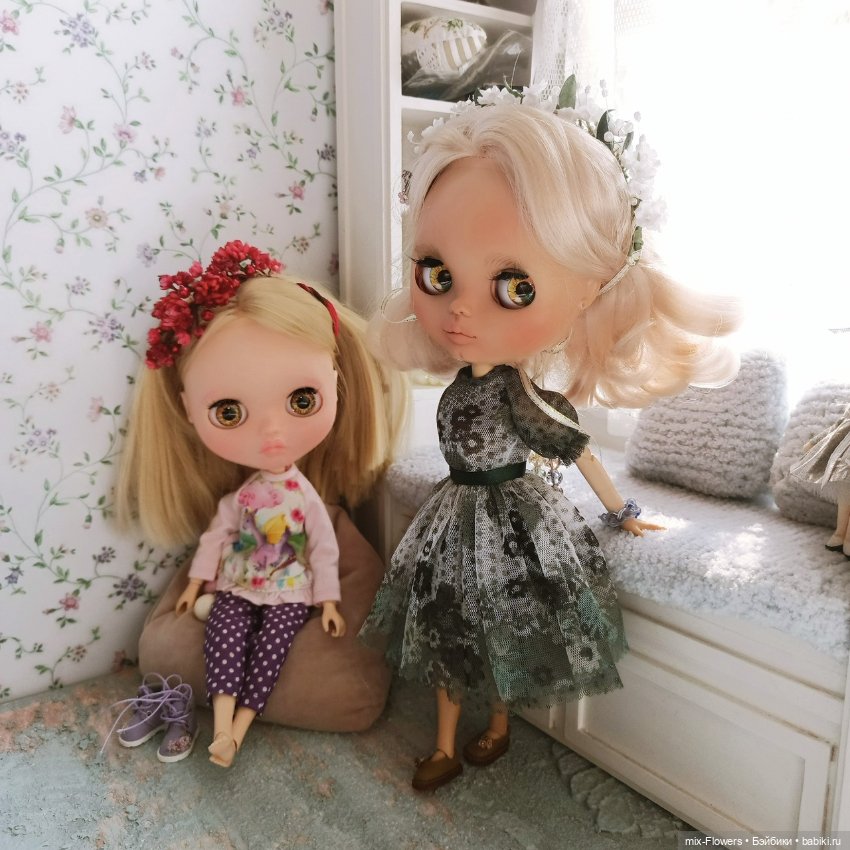 Куколки и цветы - созданы друг для друга... продолжение