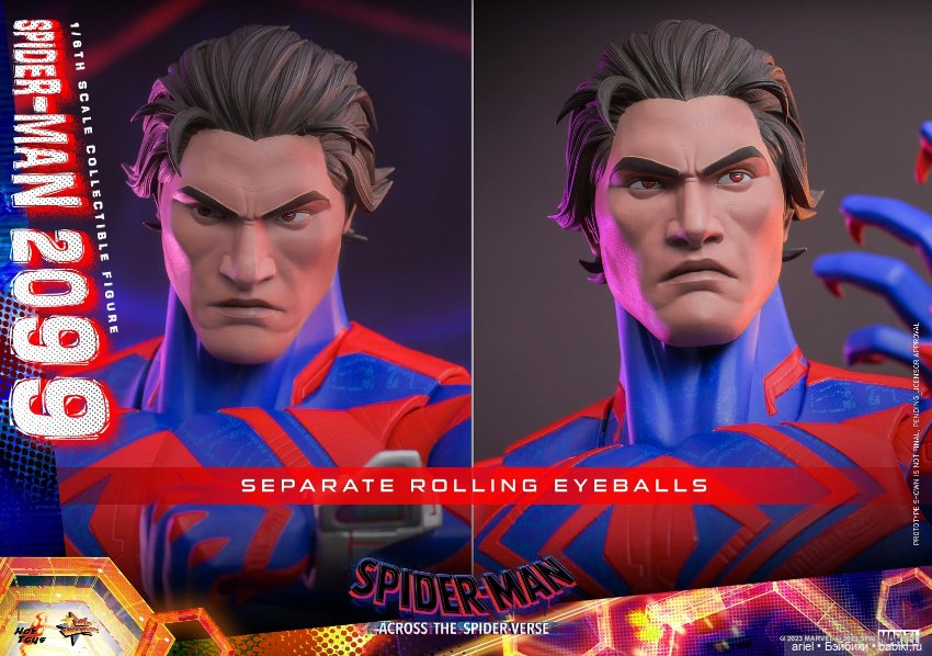 Hot Toys анонсировали фигурку Человека-паука 2099 в по анимационному фильму «Человек-паук: Паутина вселенных» (фото 8)