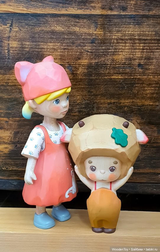 Деревянная девочка - кошечка (фото 2)