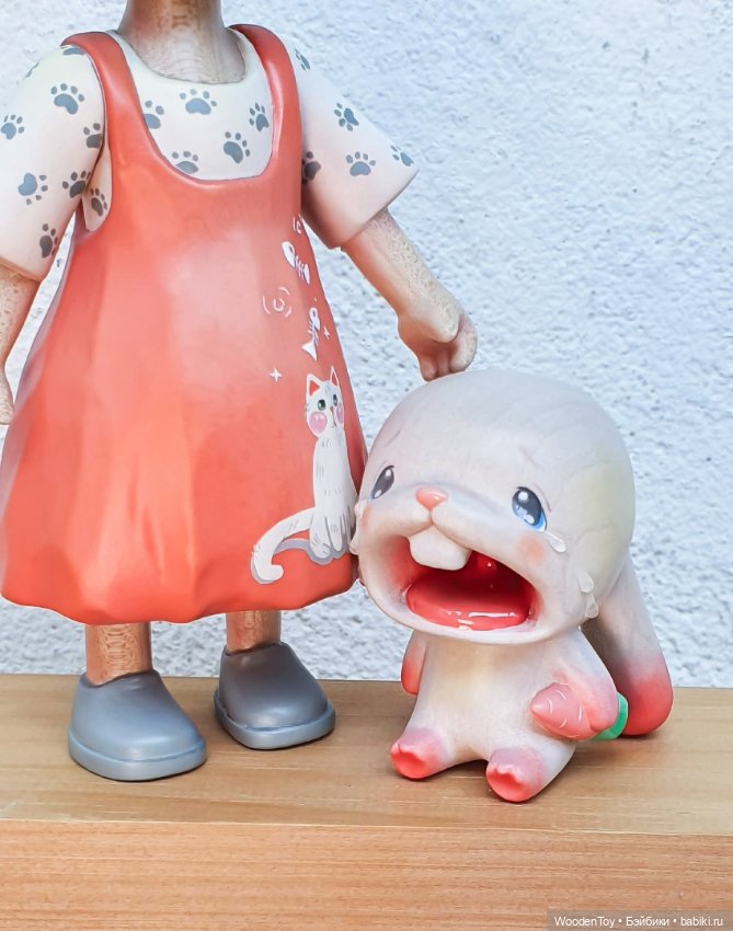 Деревянная девочка - кошечка (фото 3)