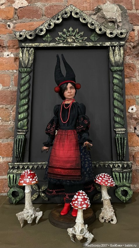 Рукотворные образы "Тайного Леса" Елены Емашевой "Воронья Мастерская" на БАЛУ КУКОЛ в Санкт-Петербурге в Севкабель Порту 11-14 мая 2023 года (фото 5)