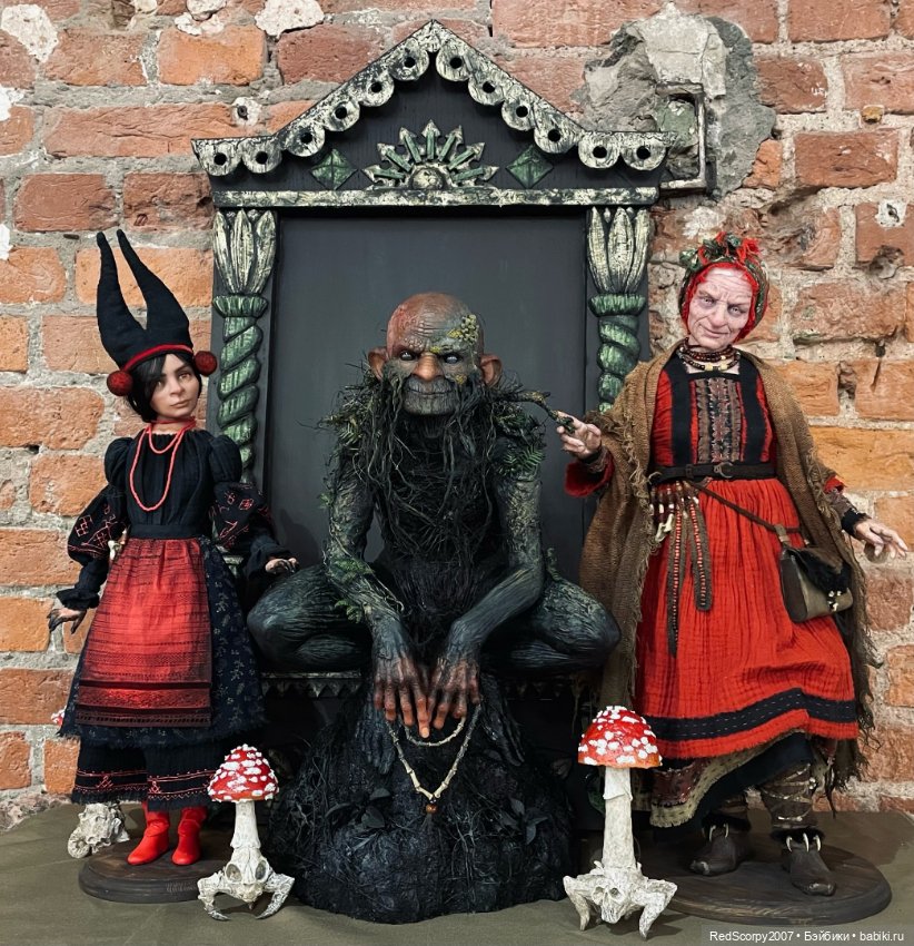 Рукотворные образы "Тайного Леса" Елены Емашевой "Воронья Мастерская" на БАЛУ КУКОЛ в Санкт-Петербурге в Севкабель Порту 11-14 мая 2023 года