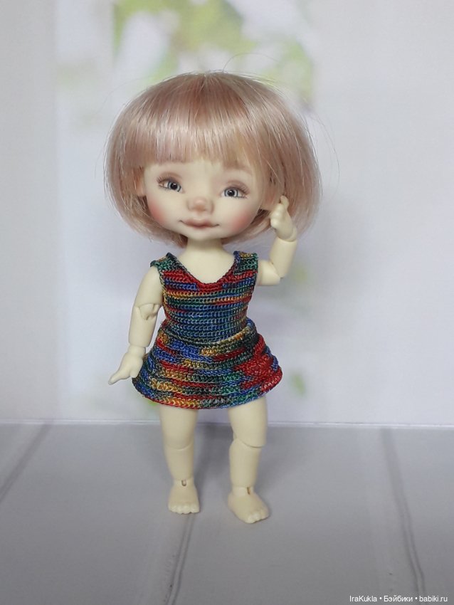 Цветное вязание — Одежда и обувь для кукол своими руками: фото (фото 10)