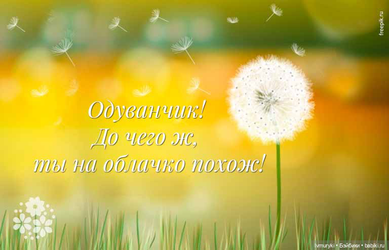 Девочка 👧 в одуванчиках ☀️