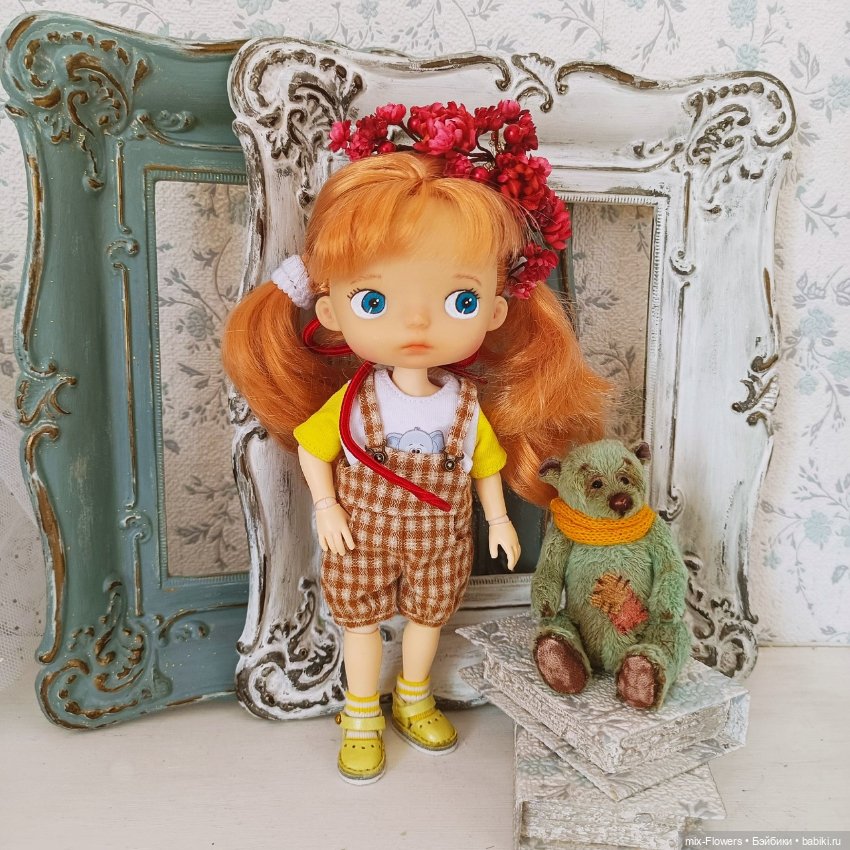 Цветочные аксессуары для кукол - продолжение