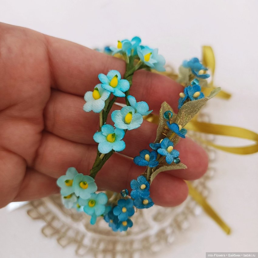 Цветочные аксессуары для кукол - продолжение (фото 3)