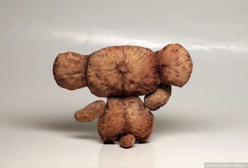 Чебурашка - малыш — Текстильные игрушки и примитивы: кофейные (фото 6)