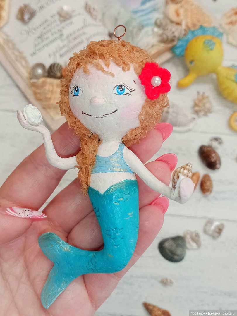 В глубинах океана — Лепка авторских игрушек и папье (фото 8)