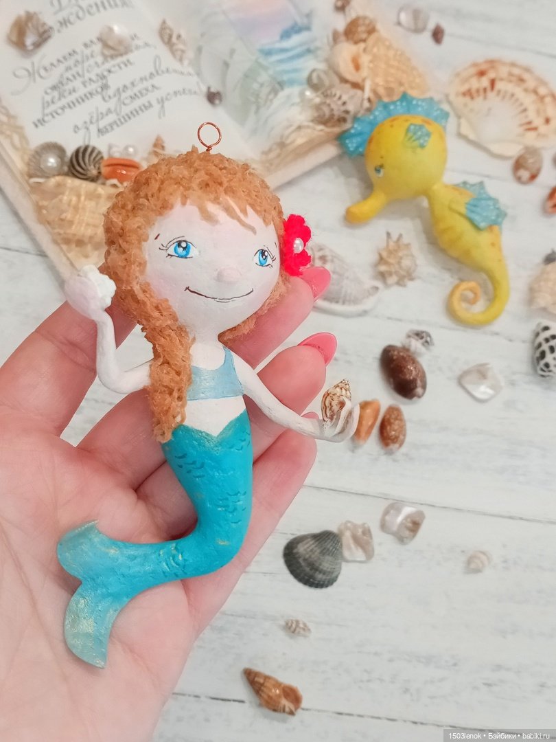 В глубинах океана — Лепка авторских игрушек и папье (фото 9)