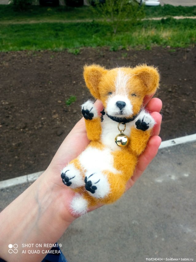 Чудесные щеночки ручная работа - Мопсик и Корги