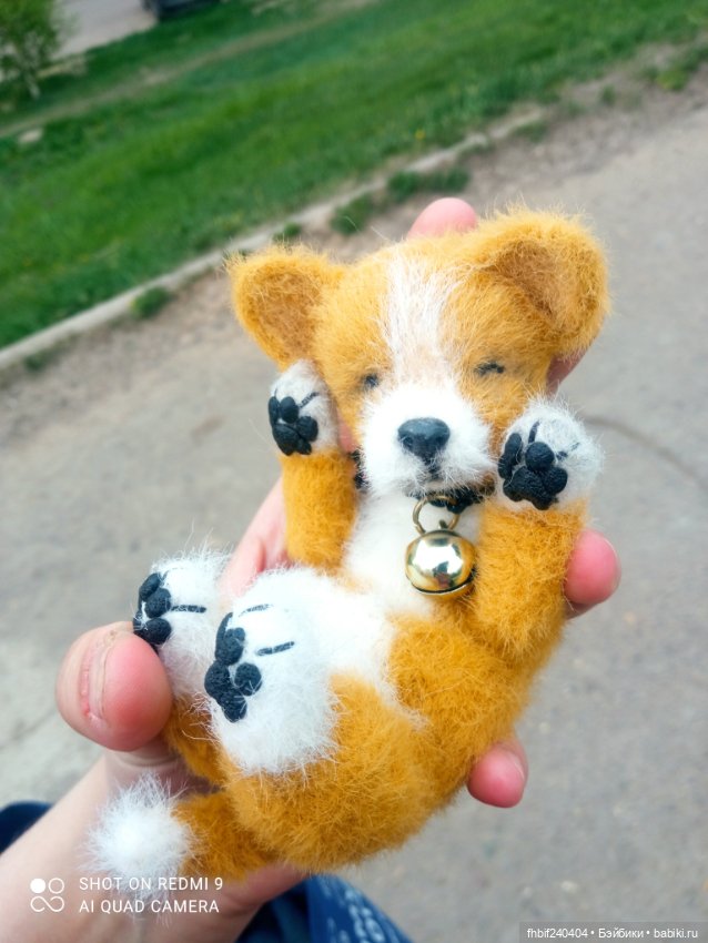 Чудесные щеночки ручная работа - Мопсик и Корги (фото 3)