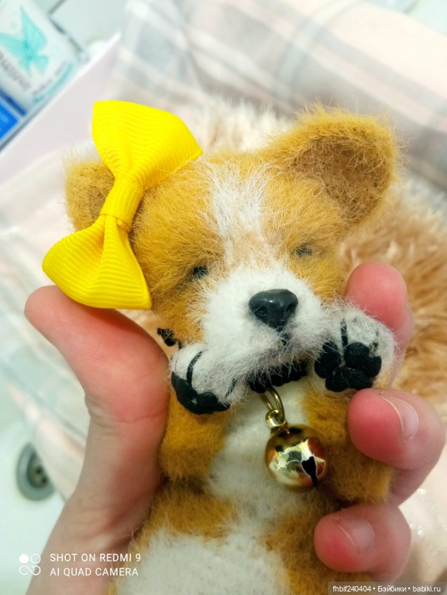 Чудесные щеночки ручная работа - Мопсик и Корги