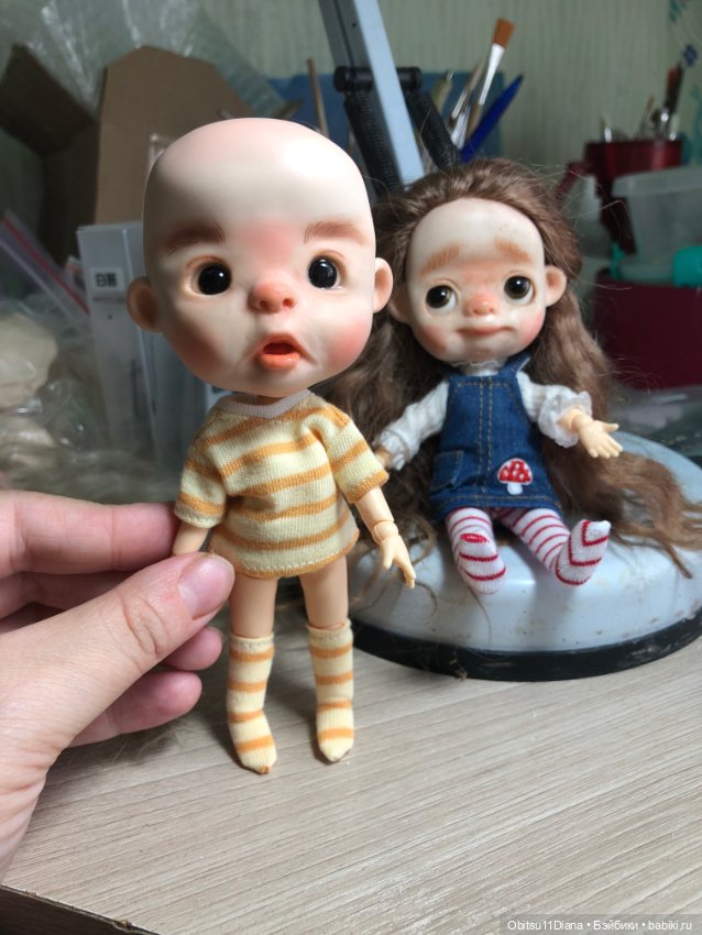 Сладкий малыш обитсу 11 — Куклы и тела Obitsu 11 (Ob11): гибриды (фото 4)