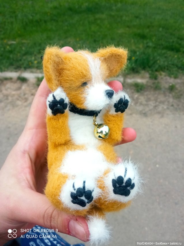 Чудесные щеночки ручная работа - Мопсик и Корги (фото 4)
