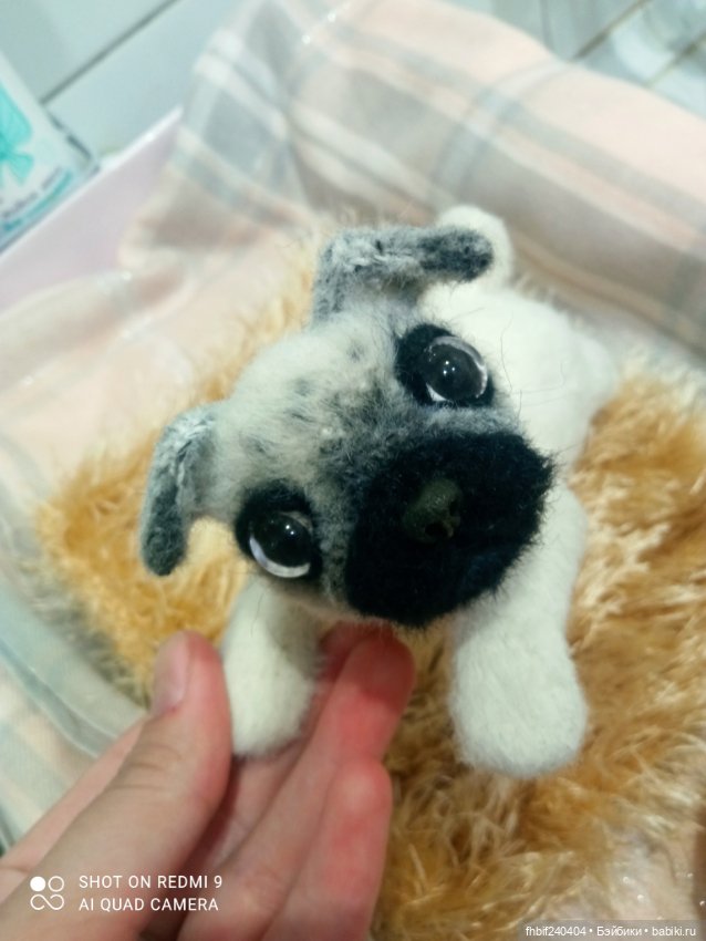 Чудесные щеночки ручная работа - Мопсик и Корги