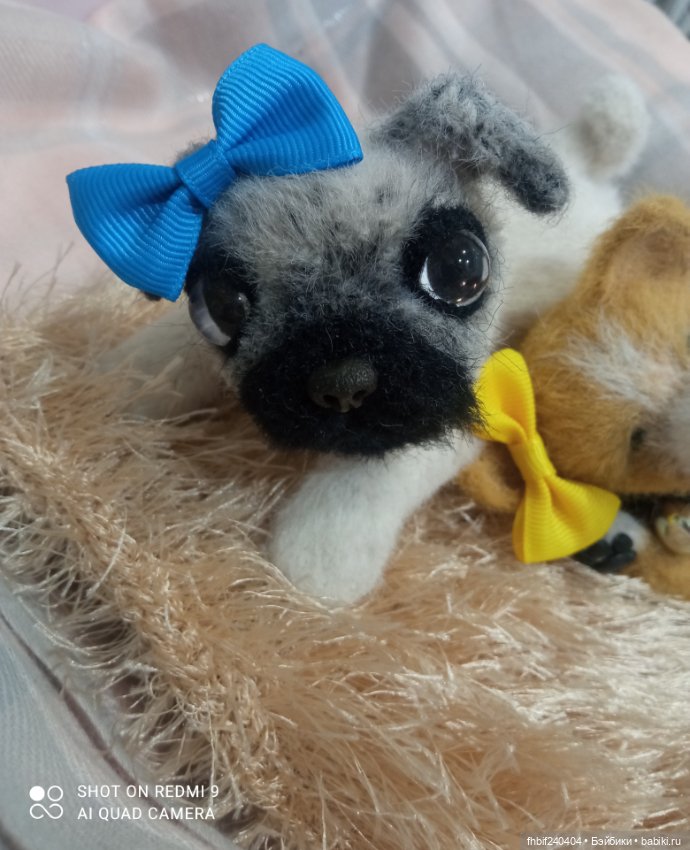 Чудесные щеночки ручная работа - Мопсик и Корги (фото 9)