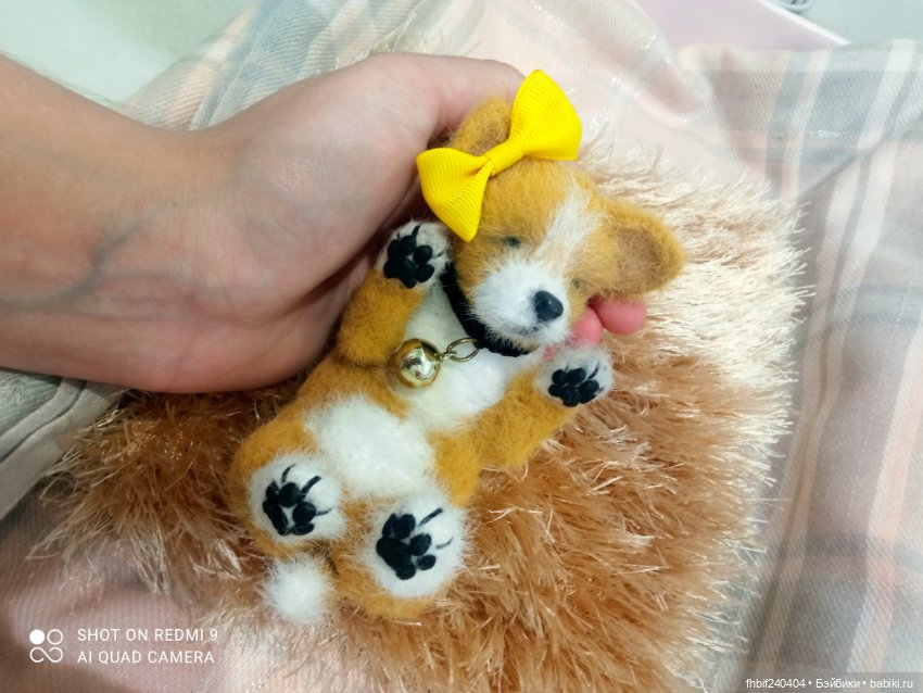 Чудесные щеночки ручная работа - Мопсик и Корги (фото 10)