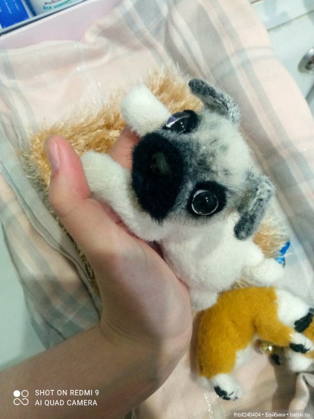 Чудесные щеночки ручная работа - Мопсик и Корги