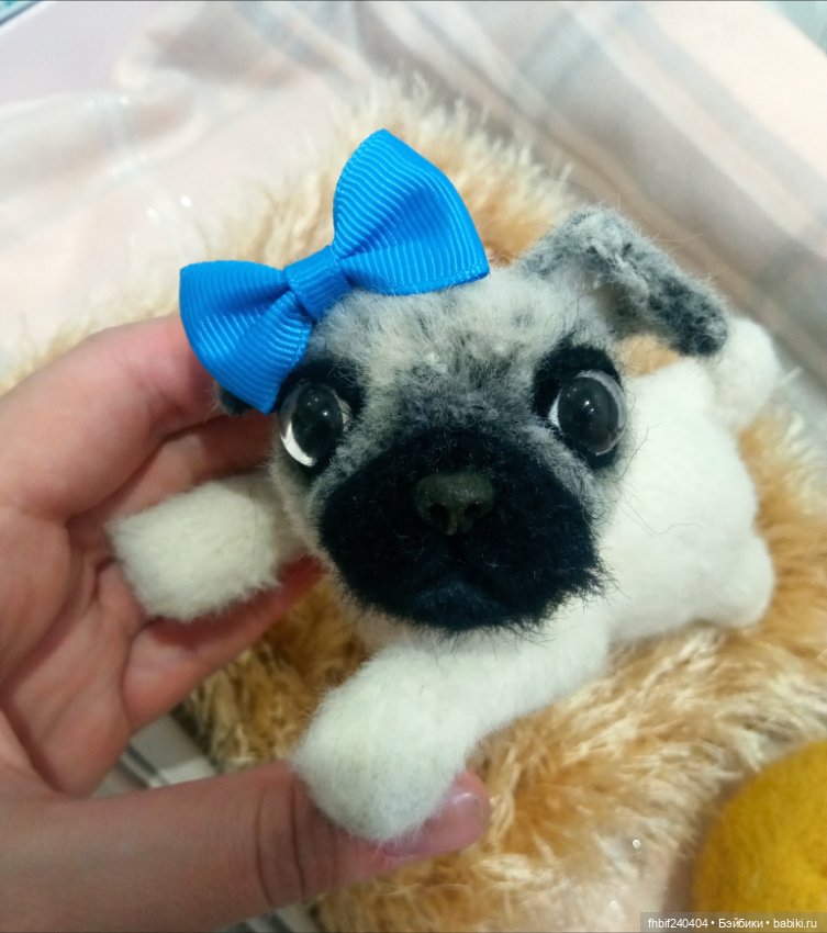 Чудесные щеночки ручная работа - Мопсик и Корги