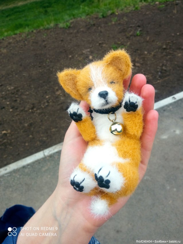 Чудесные щеночки ручная работа - Мопсик и Корги (фото 2)