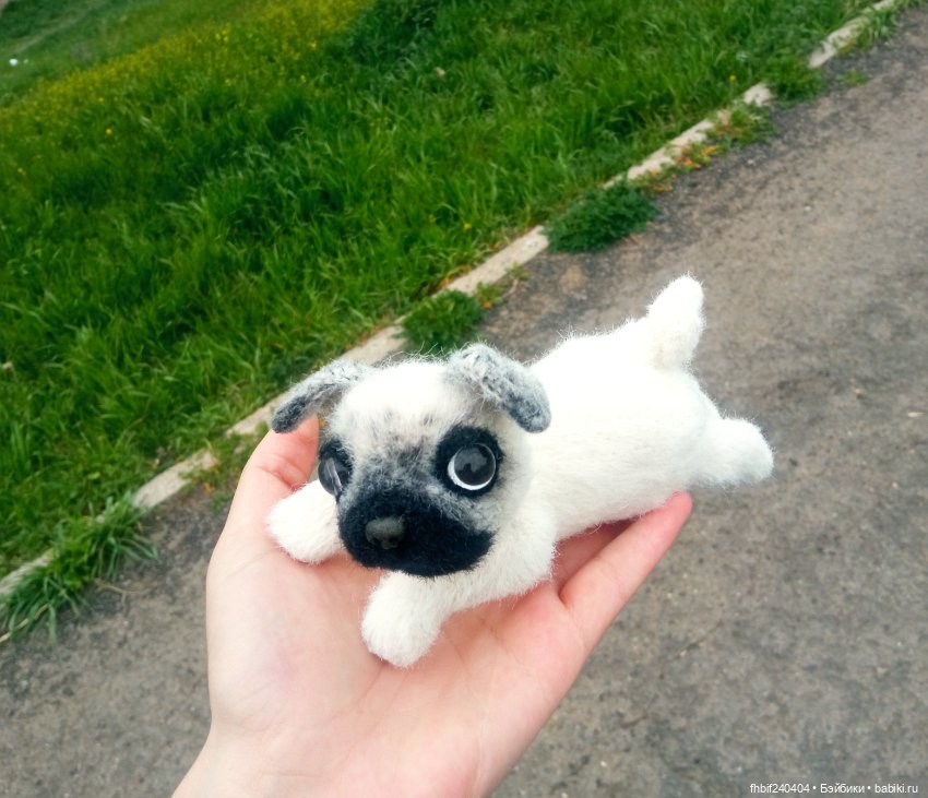 Чудесные щеночки ручная работа - Мопсик и Корги (фото 7)