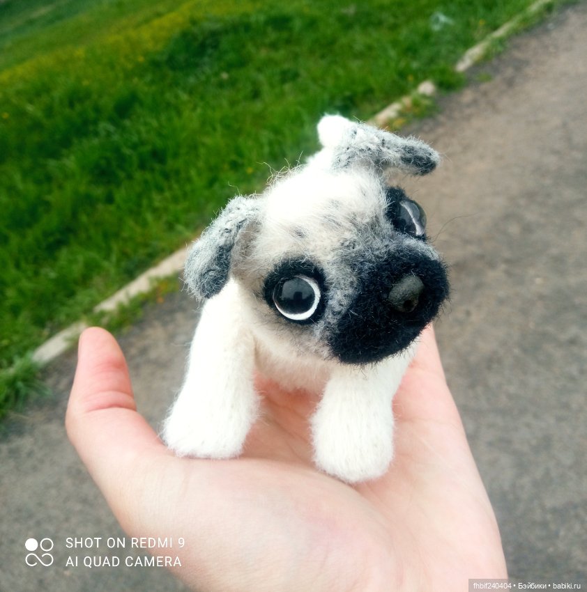 Чудесные щеночки ручная работа - Мопсик и Корги (фото 6)