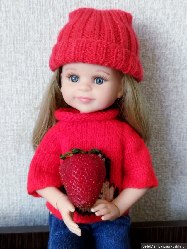 Красный свитер с зайкой для паолочки (фото 6)