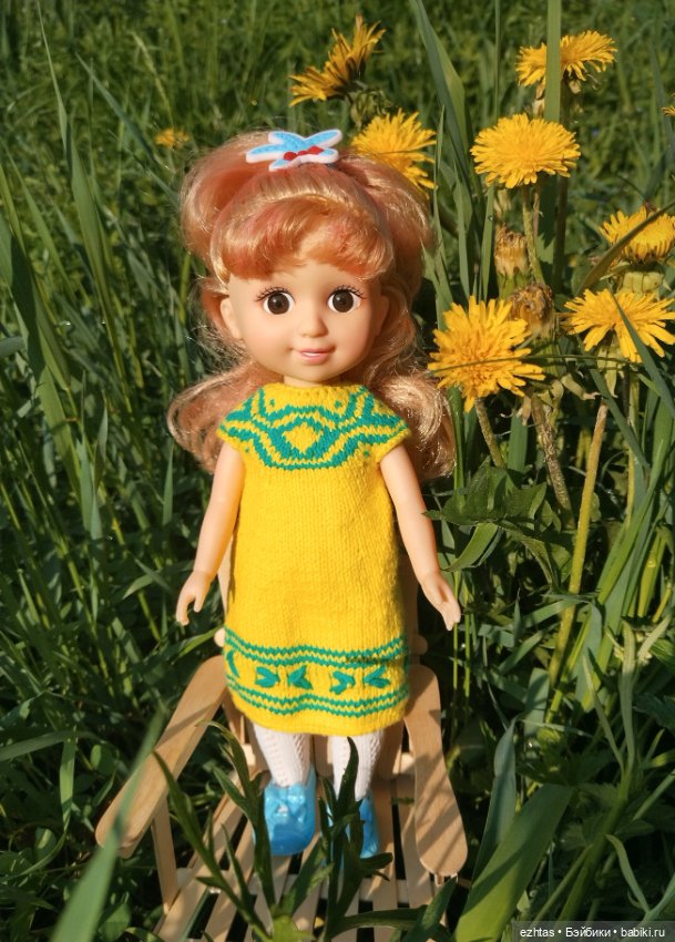 Одуванчиковое платье — Одежда и обувь для кукол своими руками: фото (фото 2)