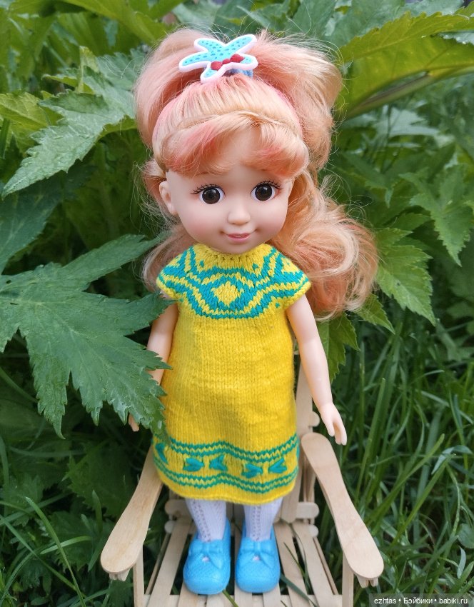 Одуванчиковое платье — Одежда и обувь для кукол своими руками: фото (фото 6)