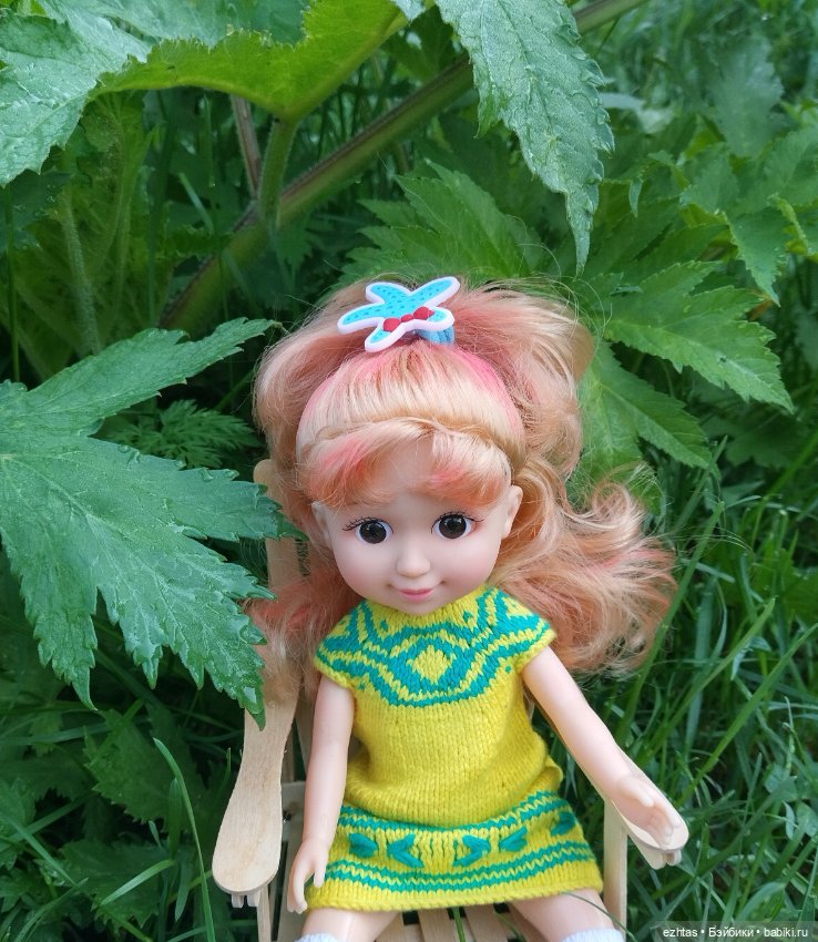 Одуванчиковое платье — Одежда и обувь для кукол своими руками: фото (фото 8)